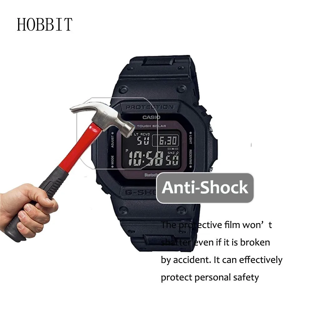 3 упаковки 5H нано Взрывозащищенный протектор экрана для Casio G Shock Hard Slor GWB5600 5600BC