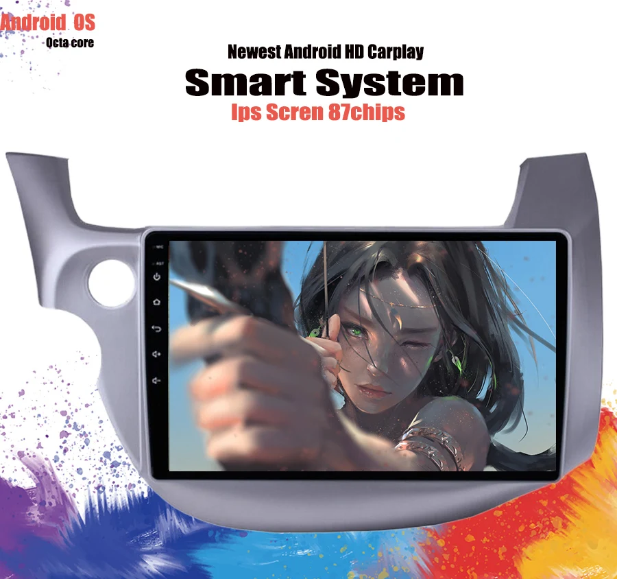 2Din Android 10 0 Ram 6GB 1 &quotавтомобильное радио GPS Navi мультимедийный плеер с сенсорным