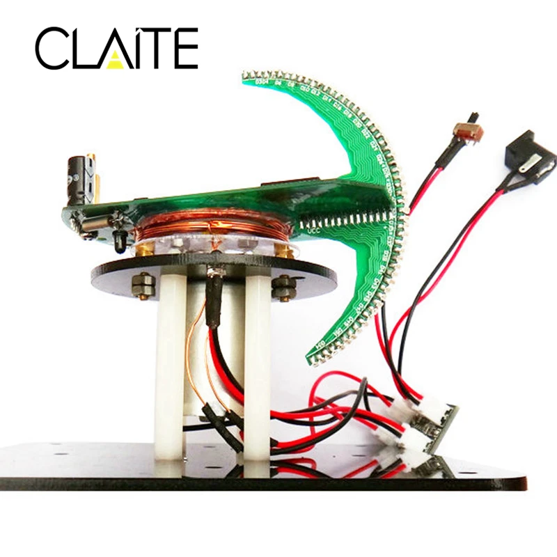 Светодиодный вращающийся Сферический комплект для пайки CLAITE учебный DIY синий и