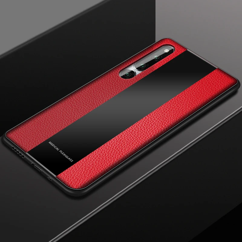 Чехол для Huawei Honor Magic 2 Роскошный чехол из искусственной кожи со стеклом Magic2 крышка