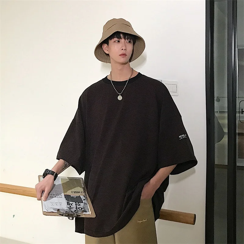 2019 весна-лето новый модный тренд Корейская версия свободная хлопковая футболка в