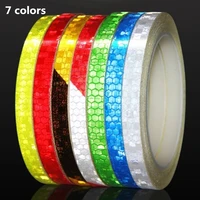 bicycle accessories reflective bicycle stickers adhesive tape for bike safety white red yellow reflective bike stickers