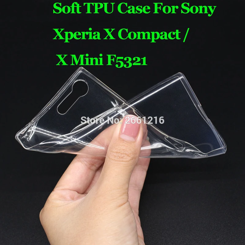 Для Sony X Compact Ультратонкий Мягкий ТПУ Силиконовый гель прозрачный чехол задняя
