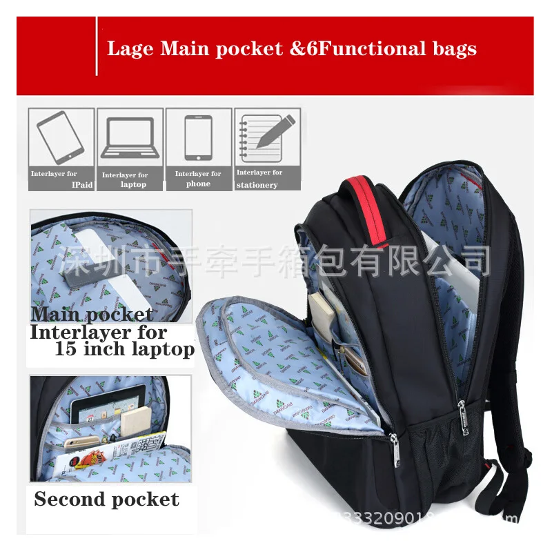 Водонепроницаемый рюкзак ATWO для ноутбука 15 6 дюйма Мужской Дорожный 35 л | Багаж и