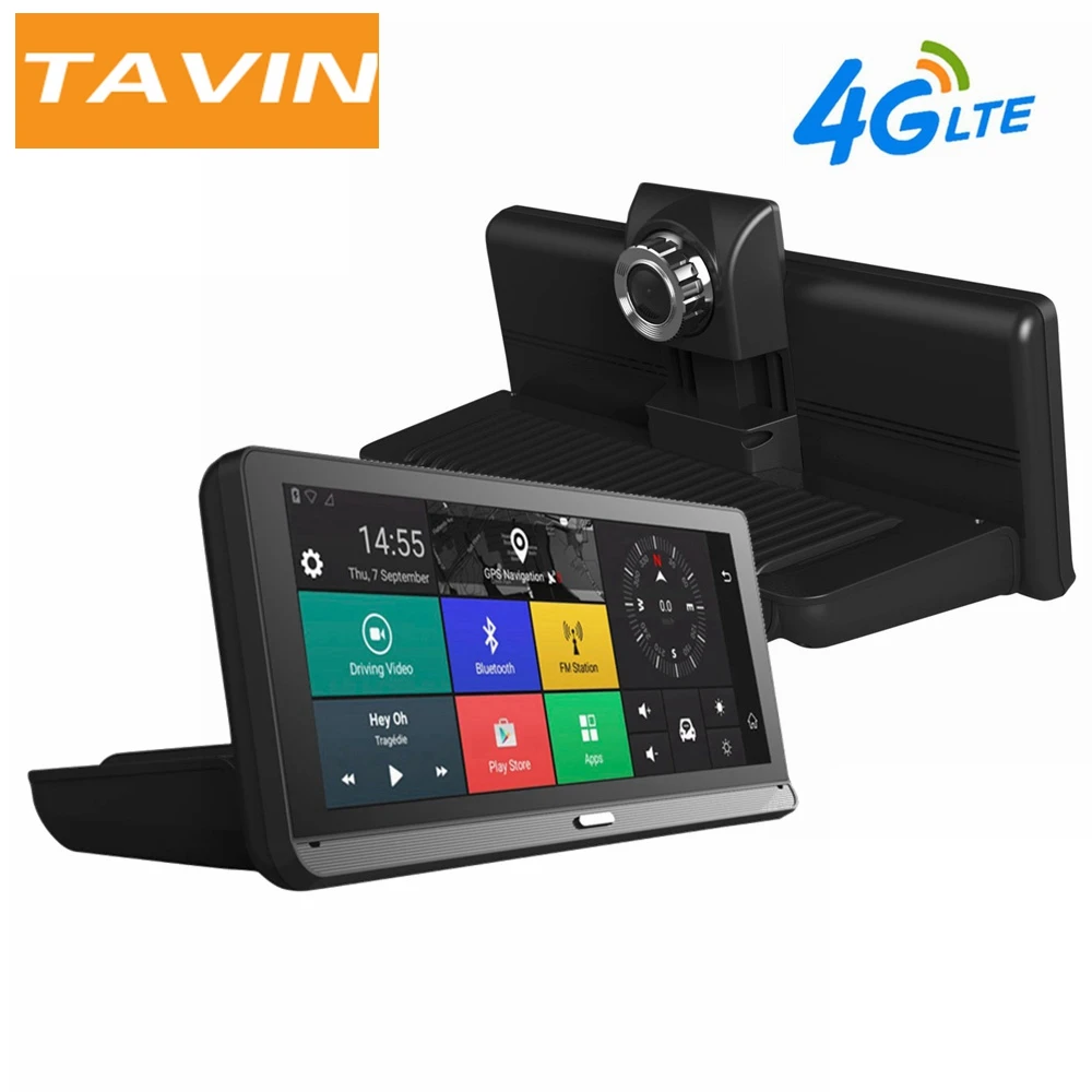 Автомобильный видеорегистратор TAVIN 4G Android 5 1 8 0 дюймов камера с зеркалом заднего