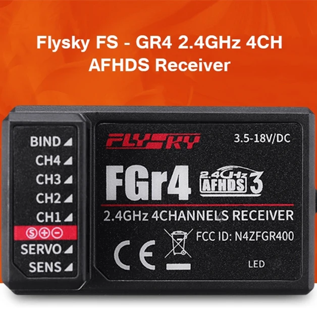 Flysky FS GR4 2 4 ГГц 4CH AFHDS приемника для NB4 + TR4 FG4 передатчик|Детали и аксессуары| |