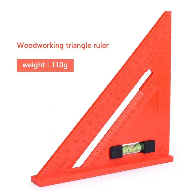 45 Degrees Angle Ruler Multi-function Triangle Square Protractor Meter for Carpenter Woodworking Measurement Tool |
