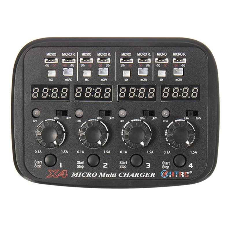 HTRC X4 микро мульти AC/DC 24 Вт 1.5A 1 ячейка S 3 7 V Lipo зарядное устройство lihv для RC