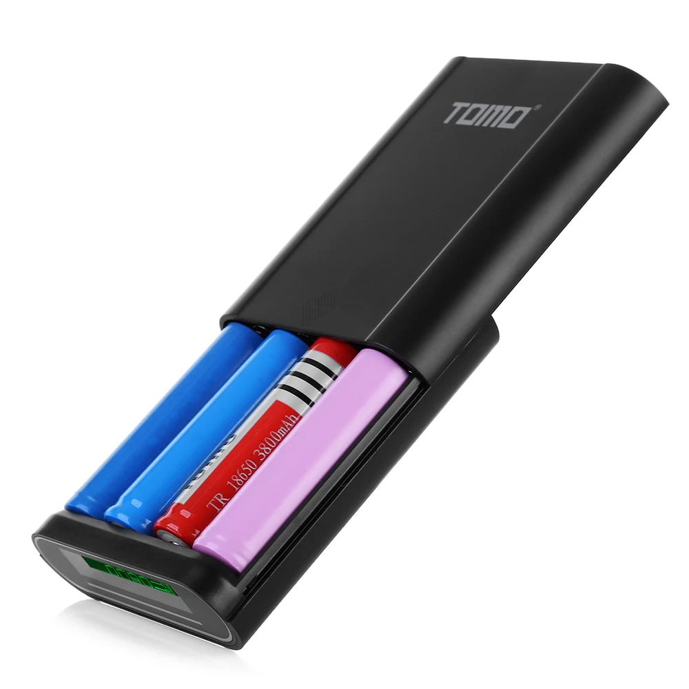 TOMO S4 DIY внешний Смарт аккумулятор 4x18650 литий ионный Тип батареи C/Micro USB 8 Pin Вход