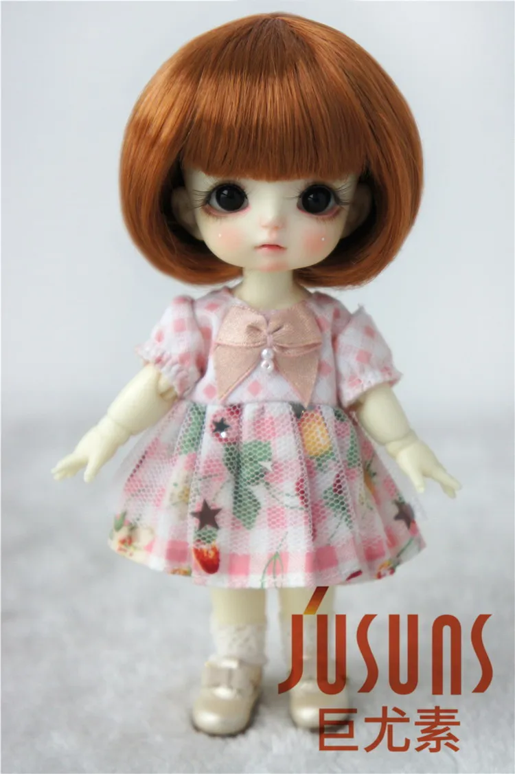 JD478 1/8 1/6 милые волосы BoBo с полной челкой парик BJD размер 5 6 дюймов 7 кукольные