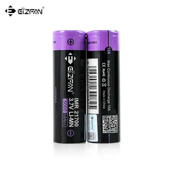 Бесплатная доставка EIZFAN IMR 21700 5000mAh 15A аккумуляторная батарея EFAN для Joyetech ESPION Vaporesso