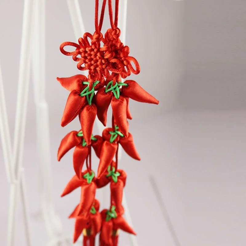 2 шт. китайский узел хорошего сбора перец бытовой кулон Весенний фестиваль