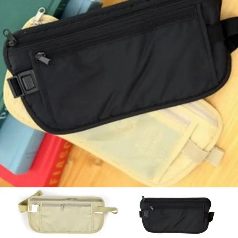 Поясная сумка для мужчин и женщин нейлоновая поясная путешествий кошелек на