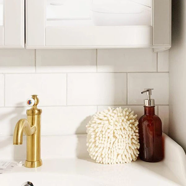 Шенилл потертости руки полотенце для кухни и ванной Висячие гандбол протирать