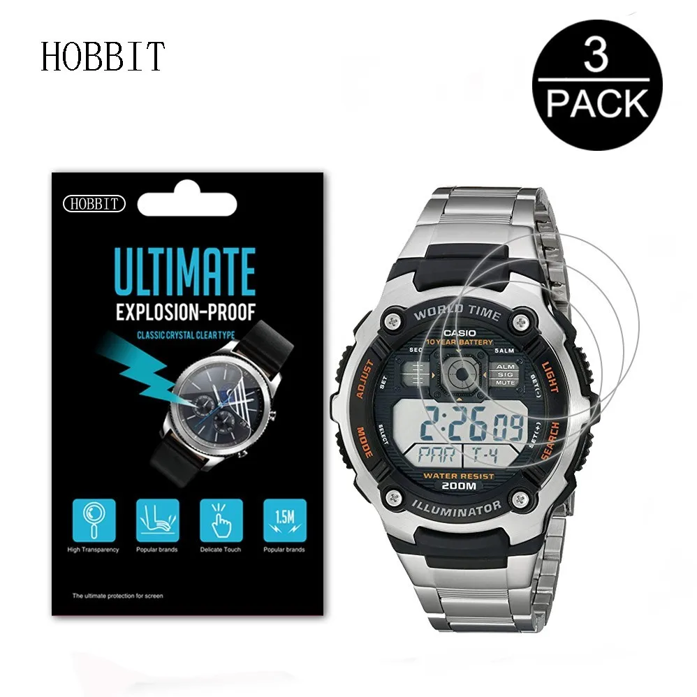 3 упаковки 5H нано Взрывозащищенная Защита экрана для Casio AE 2000W AE2000WD AE1000W AE10000WD AE2100W