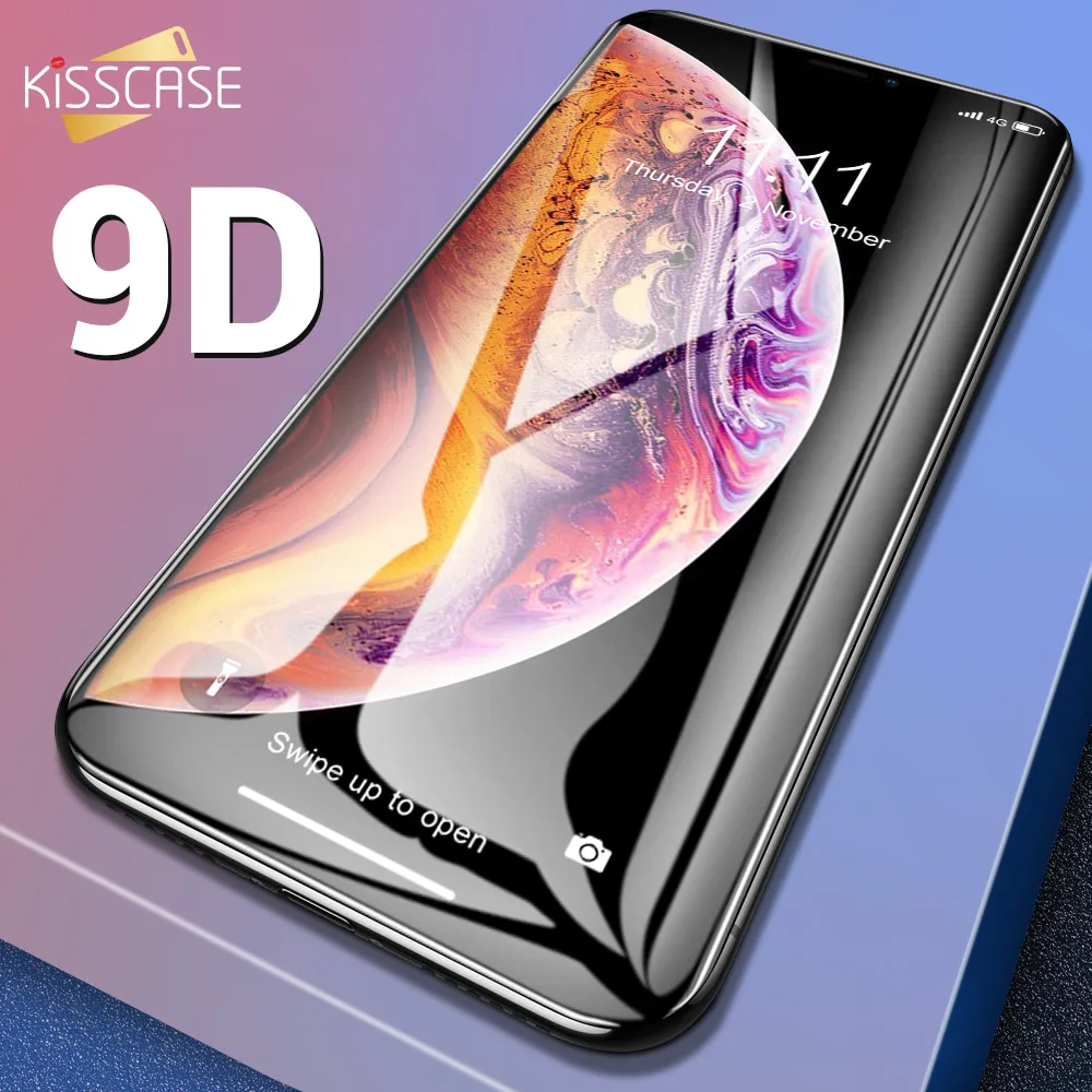 KISSCASE 9D полное покрытие закаленное Стекло для Nokia X7 Экран протектор 8 1 9 PureView