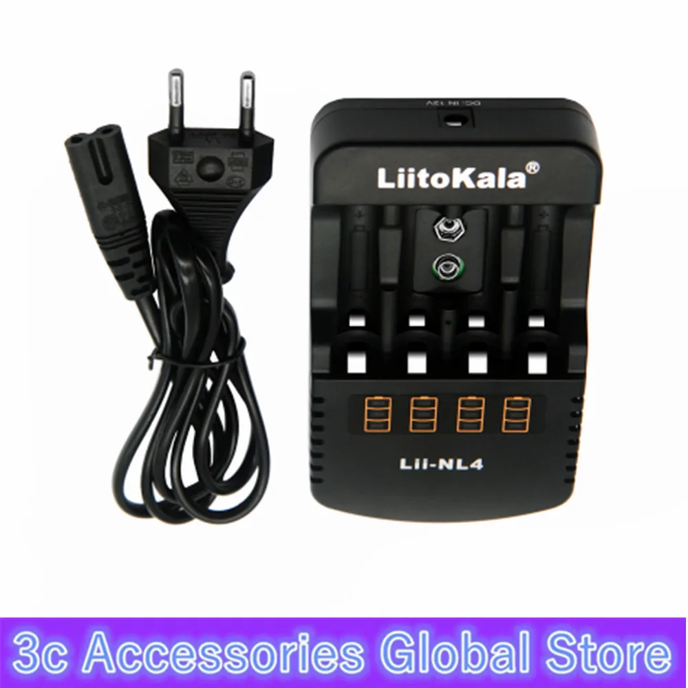 LiitoKala Lii NL4 AA AAA 9V зарядное устройство Ni MH Cd аккумуляторные батареи настенное для