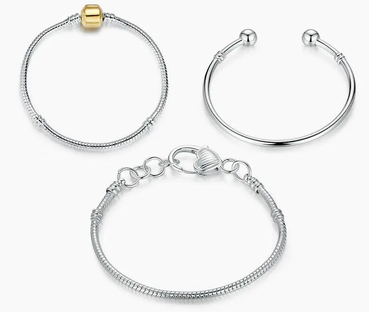 New Luxury Snake Chain Charm Bracelet Bead Barell Clasp Jewelry Female Personality Bangle Note Fade | Украшения и аксессуары