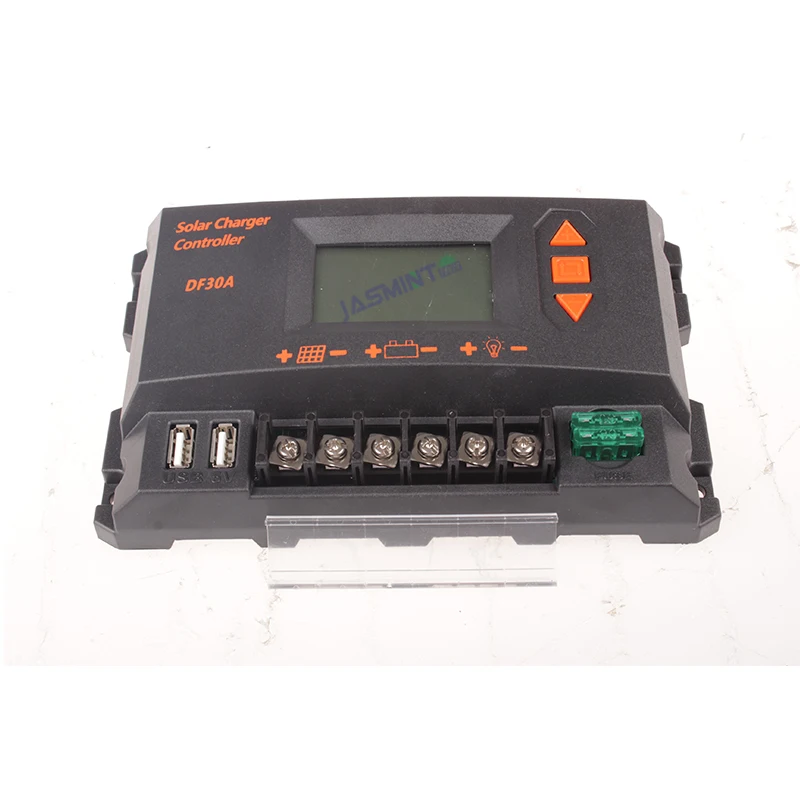 30A 40A 12 V/24 V автоматический контроллер заряда PWM с ЖК дисплеем 5 USBX2 простой
