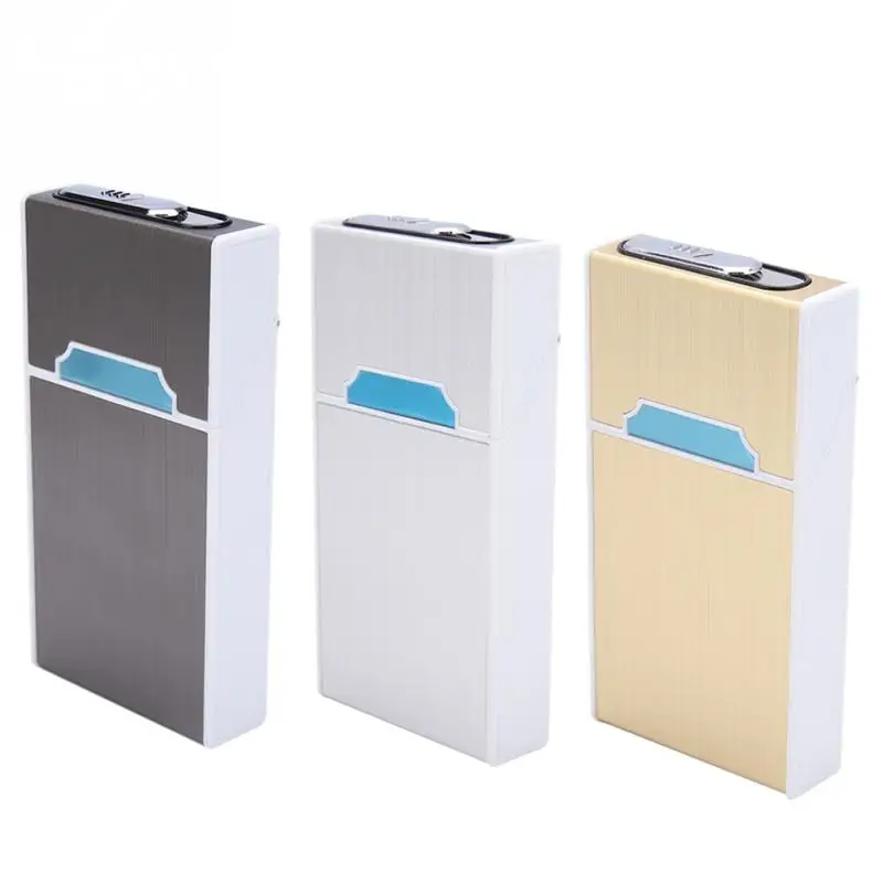 Ciagrette Box чехол Электронная USB Зажигалка Беспламенное ветрозащитное чехол. | Дом и
