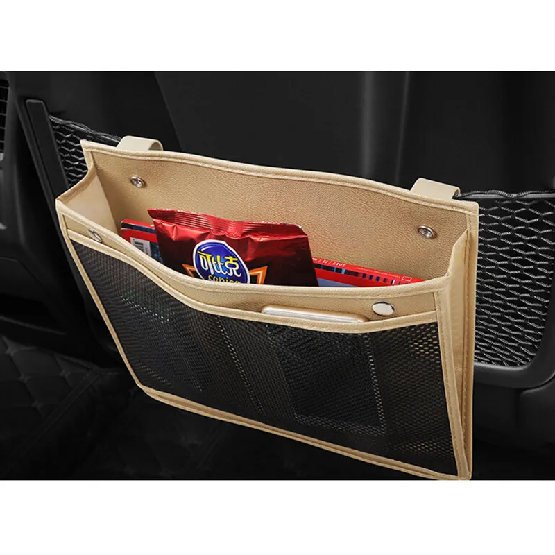 

Car trash can hanging bag car seat storage bag car protection anti-kick pad seat back storage bag supplies
