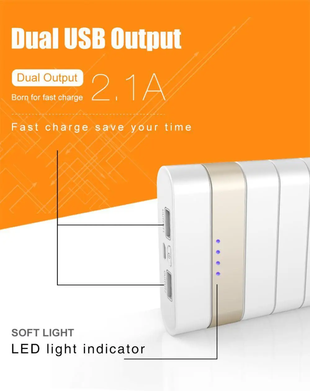 ARUN 20000 мАч Внешний аккумулятор повербанк 2 USB power Bank портативный мобильный телефон