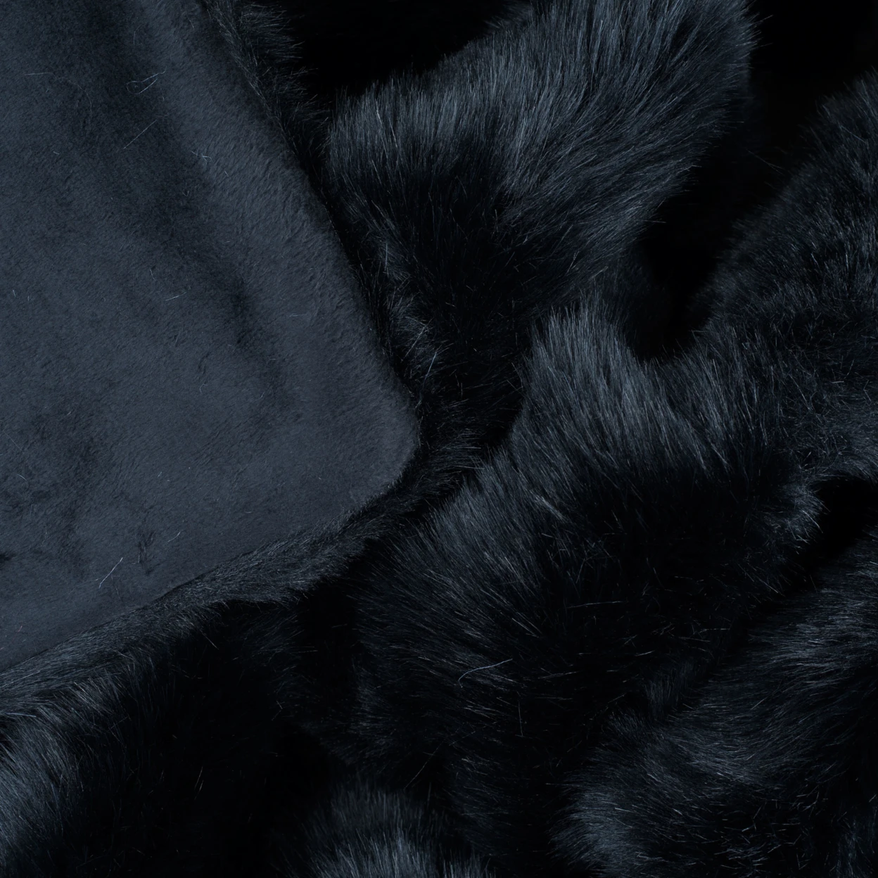Lavish Home Luxury длинношерстные искусственный мех Throw черный|Шаль| |