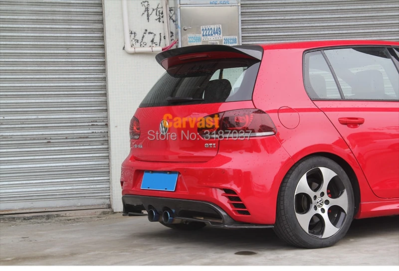 Чехол для багажника Volkswagen Golf 6 VI MK6 & R20 2010 ~ 2013 из углеродного волокна задний