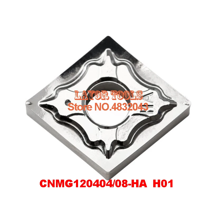 CNMG120404 HA H01/CNMG120408 H01 твердосплавная Поворотная вставка с алюминиевым покрытием для