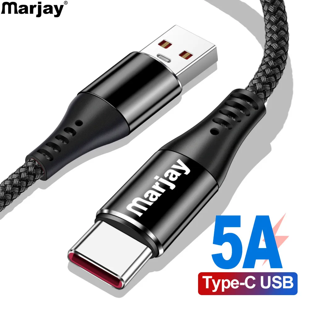 Marjay 5A USB Type C кабель быстрое зарядное устройство для Samsung мобильный телефон