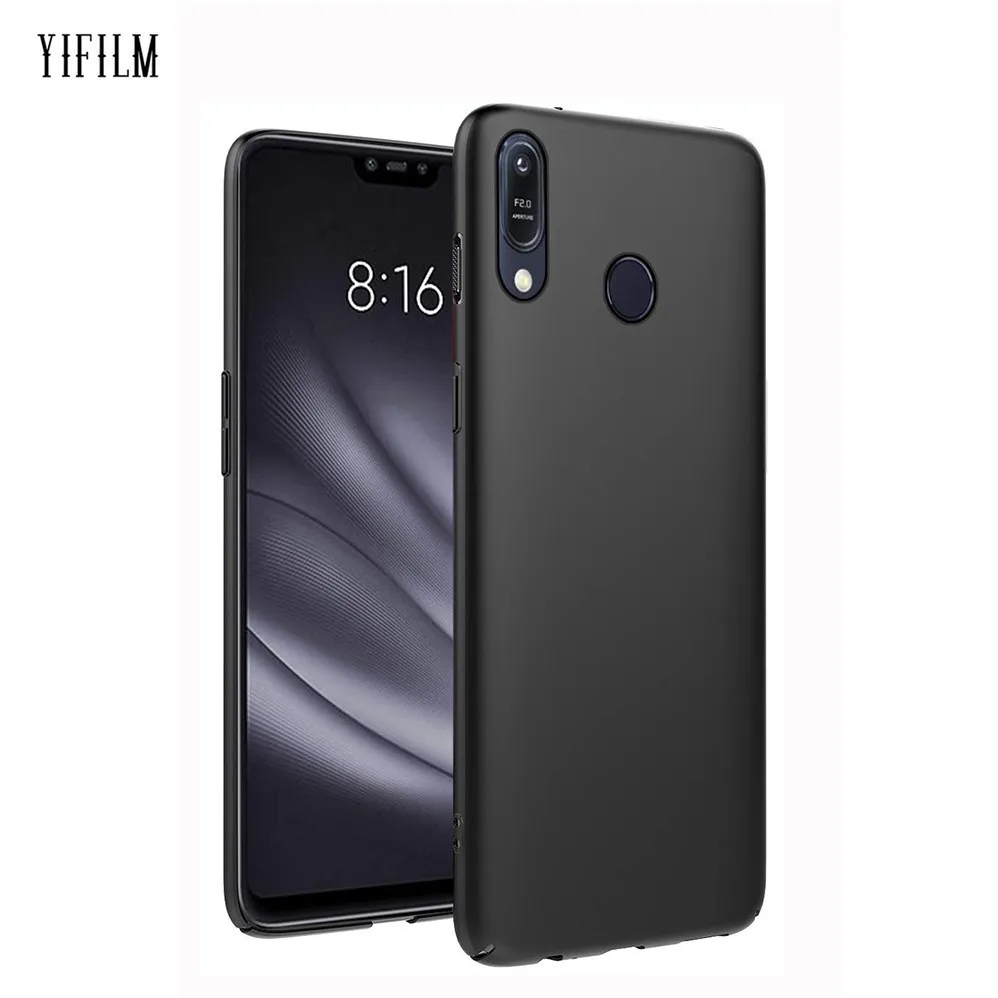 Матовый черный чехол для Asus Zenfone Max Pro M2 ZB631KL ZB633KL Мягкая силиконовая задняя крышка