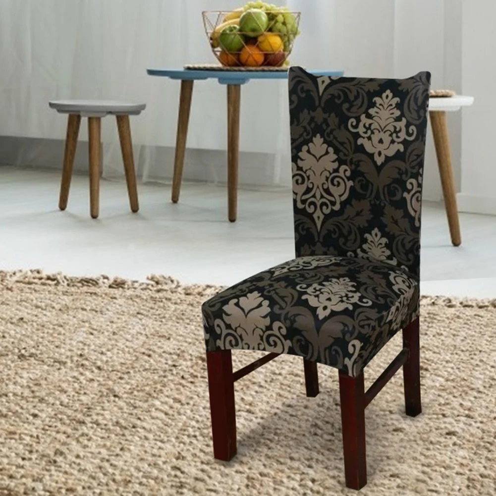 Polyester Print Elastic Chair Cover Removable Protective Covers for Home Wedding Hotel Christmas | Дом и сад