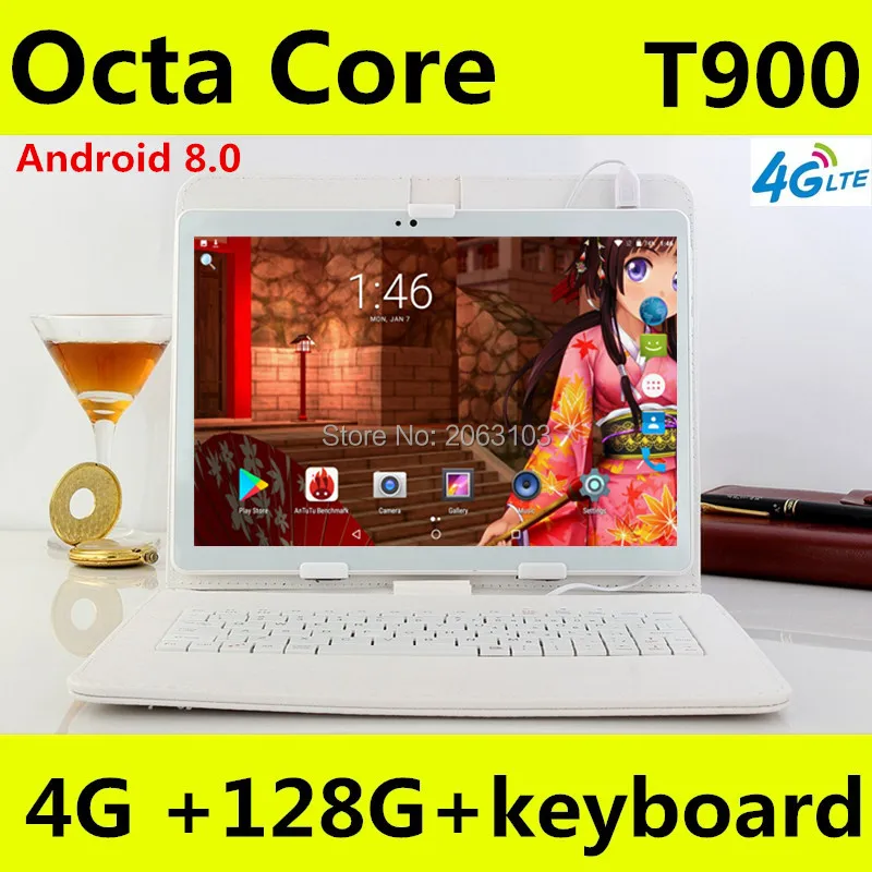 Android 8 0 OS Google Play Store 3G 4G LTE 10 дюймов MT8752 Восьмиядерный планшет 4 Гб RAM 128 ГБ ROM две sim