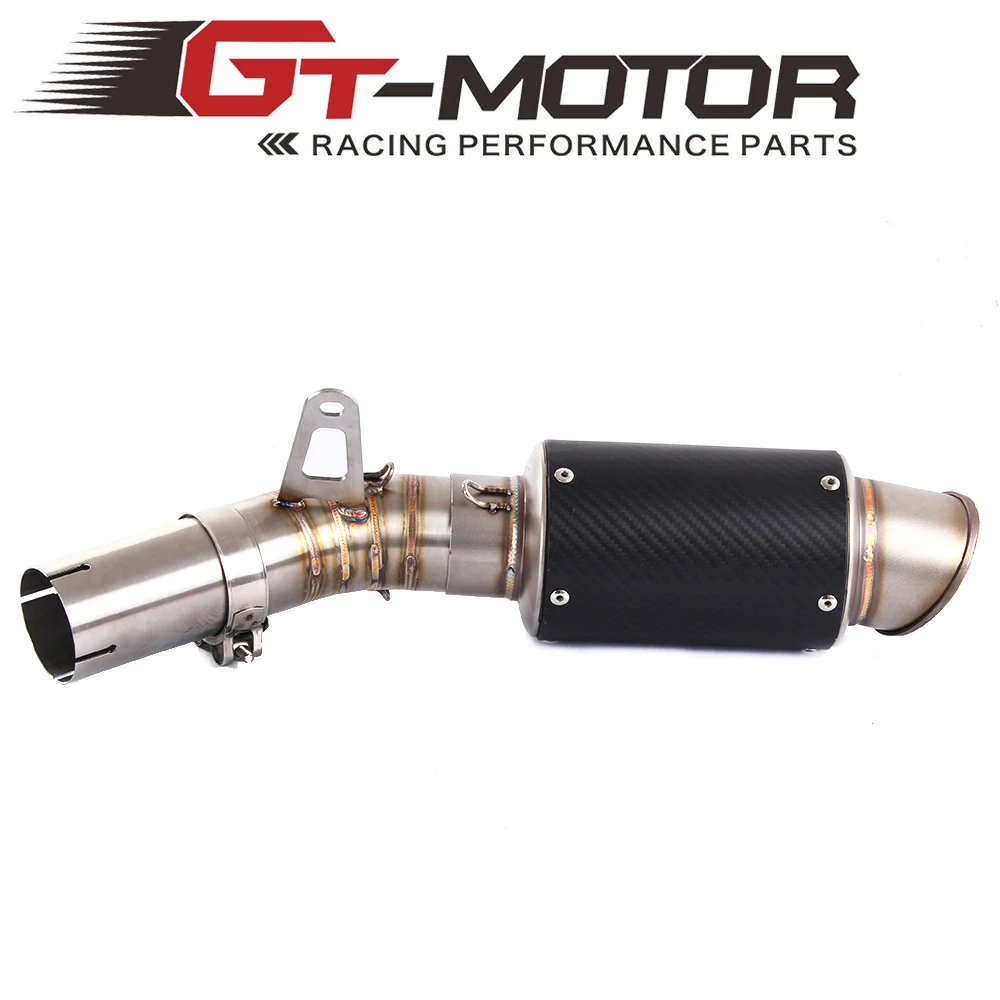 GT мотор средняя выхлопная труба мотоцикла + глушитель для BMW S1000RR 2010 2014 без