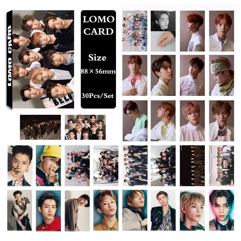 30 шт. KPOP NCT альбом мечты мы поднимаем фото карты постер ломо самодельные бумажные