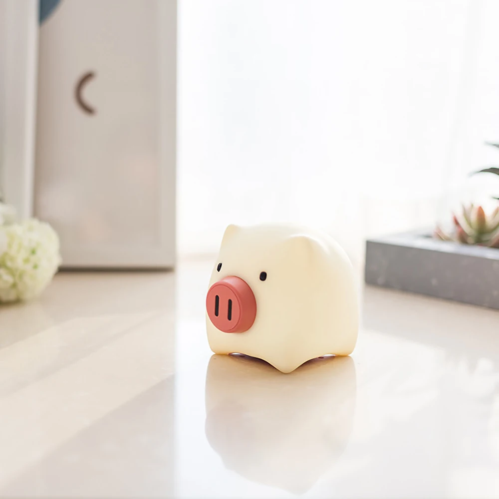 Usb зарядка Расслабляющая игрушка креативная силиконовая свинка ночник для детей