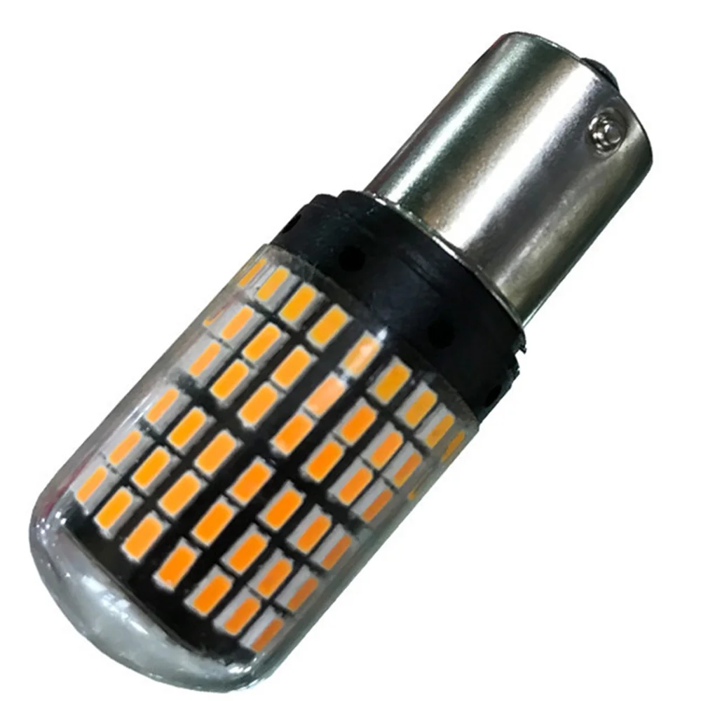 2шт BAU15S 1156 BA15S T20 7440 Автомобильный светодиодный светильник 144 SMD 3014 чипы Высокая