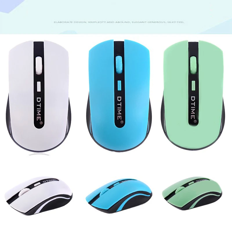 DTIME Mini Usb 2 4G Бесшумная ультратонкая беспроводная мышь для ноутбука компьютерных