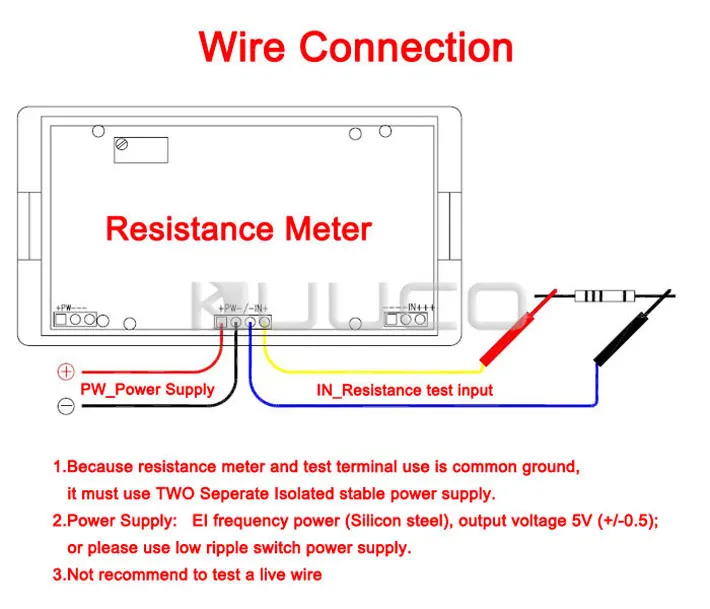 

5 PCS/LOT Resistance Meter 0~2Kohm Resistance Monitor Meter AC/DC8 ~12V Digital Impedance Meter/Ohms Panel Meter/Tester