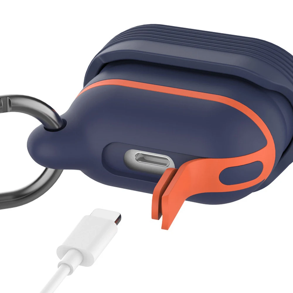 Беспроводной силиконовый чехол DOITOP Air pods с полным покрытием защитный s крючком