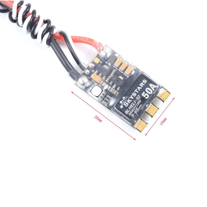 SKYSTARS бесщеточный ESC 35/50A Blheli_32 bit 2-5S Dshot1200 встроенный RGB светодиодный для FPV Racing Drone DIY