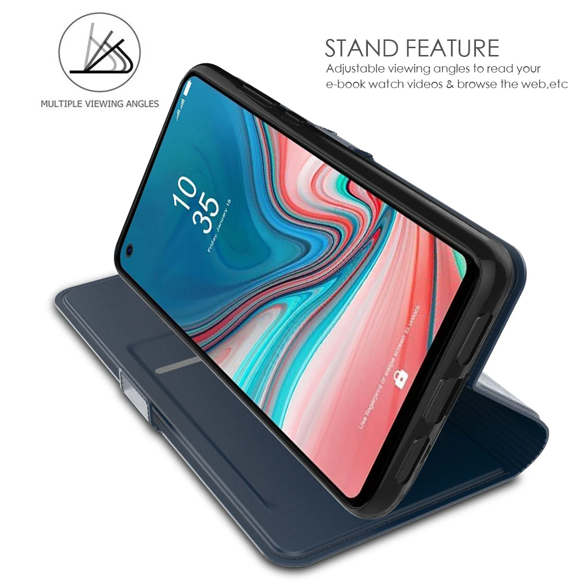 Для Samsung Galaxy A50 A40 A30 A20 A10 Note 10 Plus кожаный чехол бумажник с откидной крышкой и