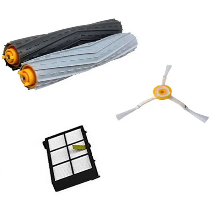 1 Tangle-Free Debris Extractor Set and Side Brushes Hepa Filter For iRobot Roomba 800 series 870 880 980 Vacuum Cleaning R | Бытовая