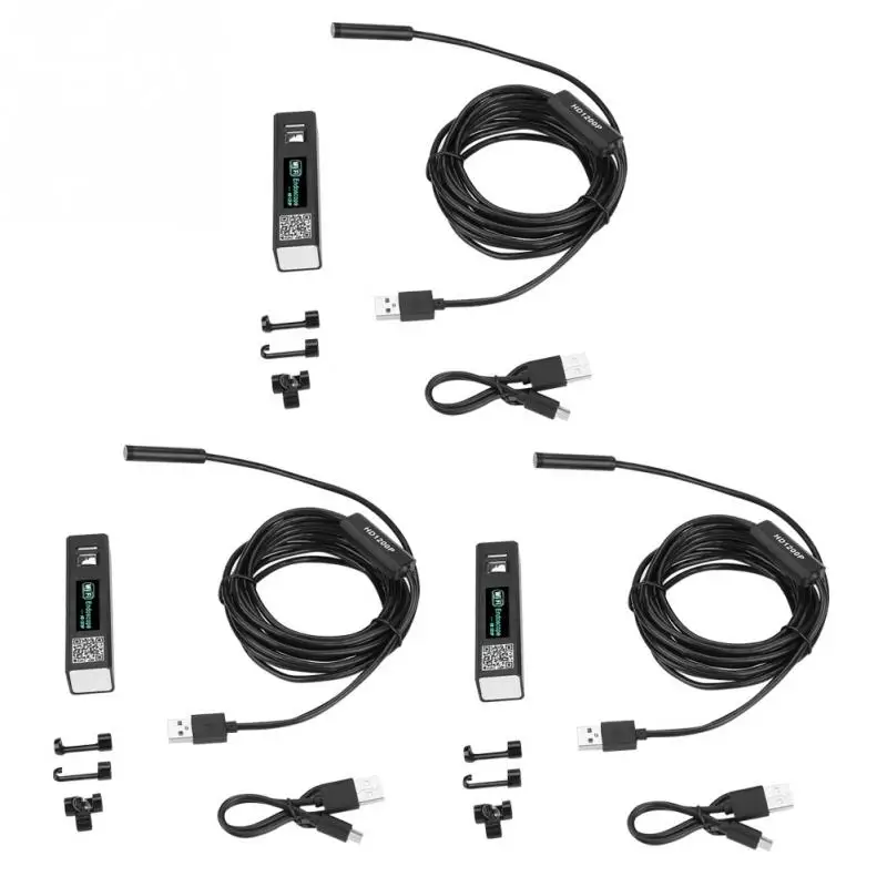 F150 1200P 8LED WiFi эндоскоп 2MP HD Бороскоп USB Инспекционная камера IP68 водонепроницаемый