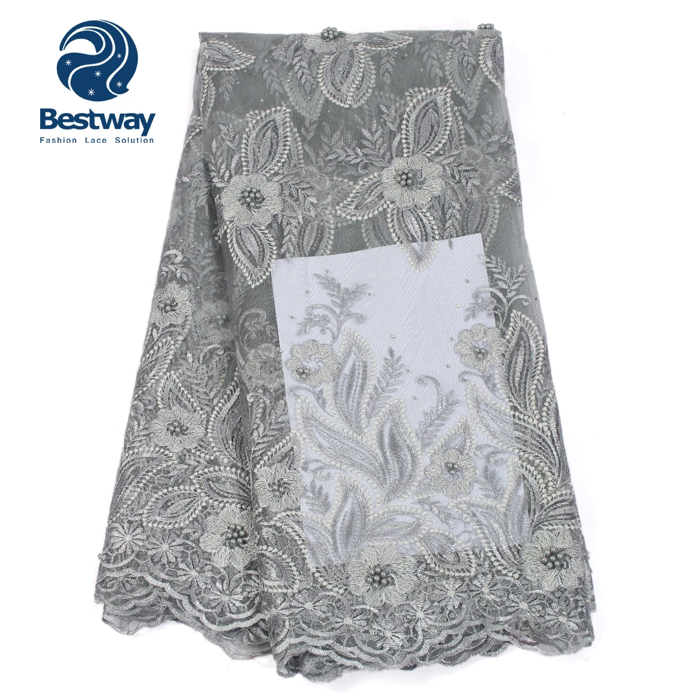 Bestway нигерийская новейшая сетчатая кружевная ткань кружевные искусственные