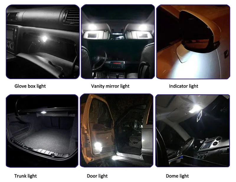 

2PCS LED C5W Car Festoon 31/36/39/41mm LED light Interior Dome Led Auto Lamp Lighting Bulb For KIA Amanti Forte Sportage Rio