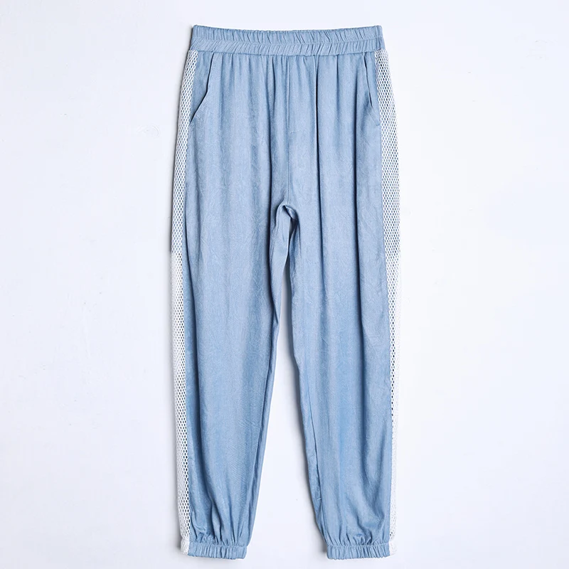 Для женщин Pantalon плюс Размеры S-3XL летние штаны досуг брюки Высокая Талия Упругие