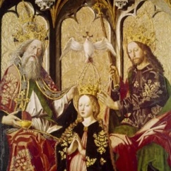 Коронация Девы Майкла пачера (ca.1435-1498) постер печать (24x36) | Дом и сад