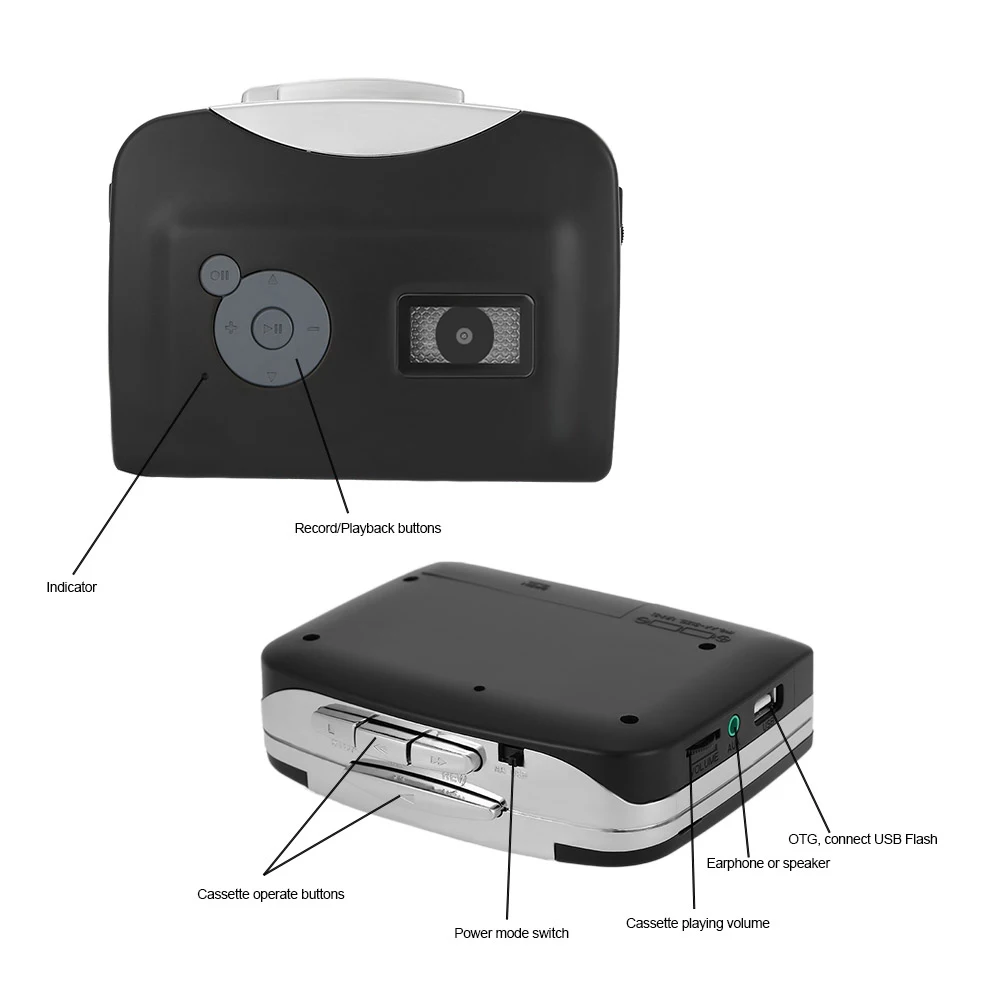 Ezcap 230 кассета Tape-to-MP3 конвертер сохранить в USB флэш-диск Easycap авто раздел