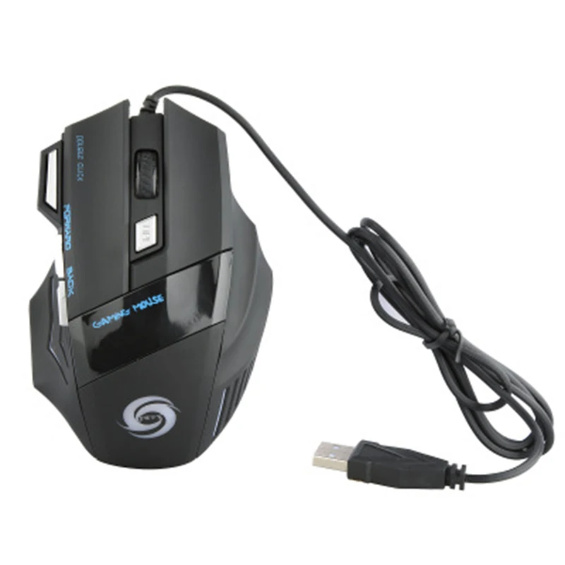 Новинка Проводная игровая мышь 2400 точек/дюйм с 7 кнопками светодиодная USB